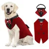 Tanpopo New Pet Cloth Resistant Dog Costume Wedding Attire Coat Decorative Tuxedo Wear Party Suit Jacket Collar and Bandana Set