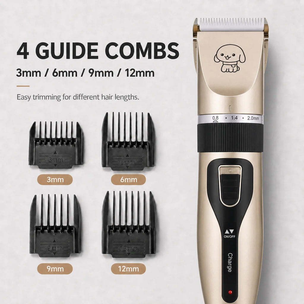1set Pet Hair Clipper Haircut Trimmer Shaver Set for Rabbit Cat Dog Puppy Grooming Clipper Cutter Pet Supplies Electric Scissors