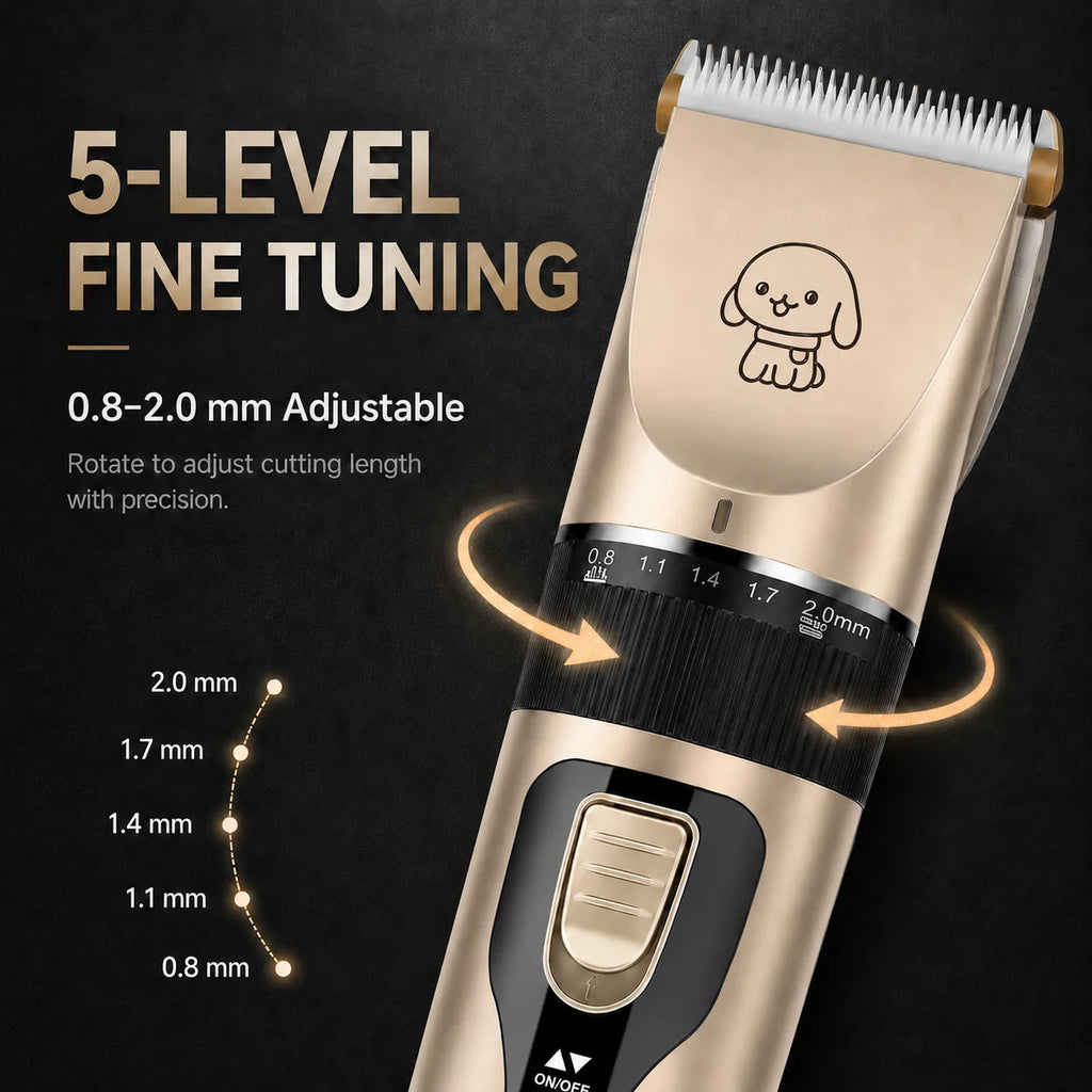 1set Pet Hair Clipper Haircut Trimmer Shaver Set for Rabbit Cat Dog Puppy Grooming Clipper Cutter Pet Supplies Electric Scissors
