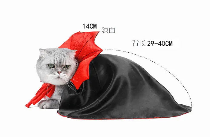 New Funny Pet Dog Halloween Costume Dog Cat Costumes for Small Dogs Cosplay Vampire Cloak  Dog Cat Clothes Cloak Pet Supplies