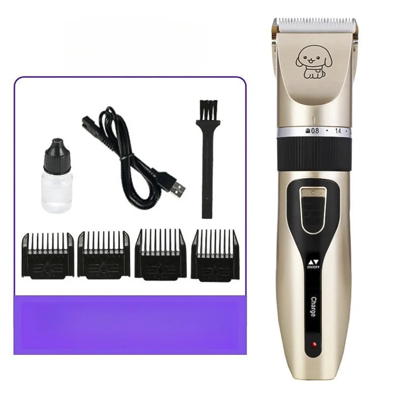 1set Pet Hair Clipper Haircut Trimmer Shaver Set for Rabbit Cat Dog Puppy Grooming Clipper Cutter Pet Supplies Electric Scissors