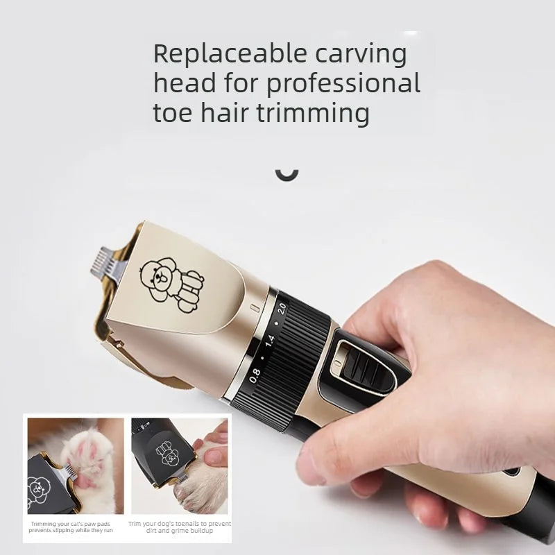 1set Pet Hair Clipper Haircut Trimmer Shaver Set for Rabbit Cat Dog Puppy Grooming Clipper Cutter Pet Supplies Electric Scissors