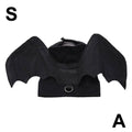 1Pcs Halloween Cute Pet Clothes Black Bat Wings Harness Costume Cosplay for Small Dogs Cats Halloween Party Pet Supplies