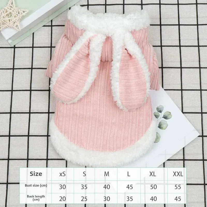 Lovable Cat Clothes Pet Autumn and Winterb Small Dog Kitten Two Legged Clothes Cat Puppy Warm Clothes Pet Costume Hairless Cat
