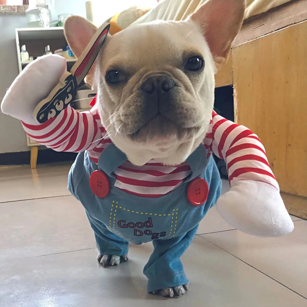 Dog Cosplay Costume For Small Medium Large Dogs Cats Halloween Party Dress Outfits Cute Dog Jacket Labrador Bulldog Pet Clothes
