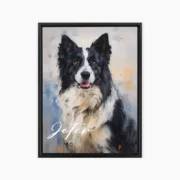 custom pet portrait-oil painting style